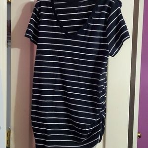 Black and White Maternity Shirt